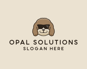 Fluffy Cool Pet Dog logo design