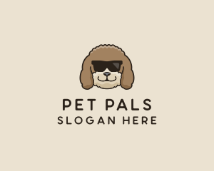 Fluffy Cool Pet Dog logo design