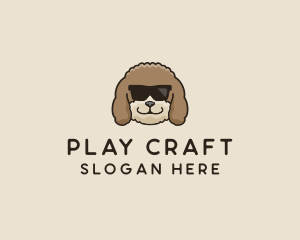 Fluffy Cool Pet Dog logo design