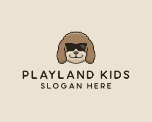 Fluffy Cool Pet Dog logo design