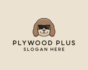 Fluffy Cool Pet Dog logo design