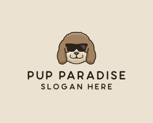 Fluffy Cool Pet Dog logo design