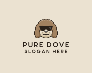 Fluffy Cool Pet Dog logo design