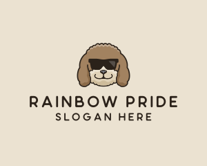 Fluffy Cool Pet Dog logo design