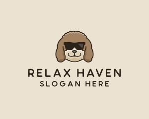 Chill - Fluffy Cool Pet Dog logo design