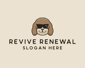 Fluffy Cool Pet Dog logo design