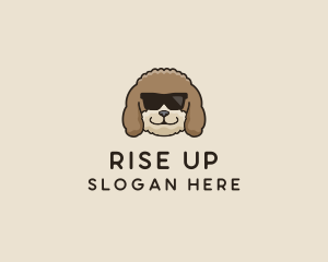 Fluffy Cool Pet Dog logo design