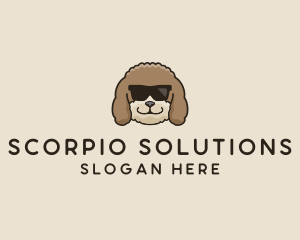 Fluffy Cool Pet Dog logo design