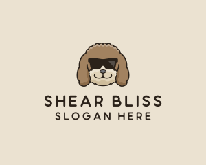 Fluffy Cool Pet Dog logo design