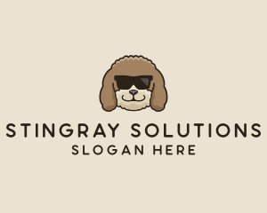 Fluffy Cool Pet Dog logo design