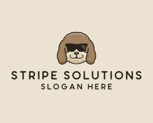 Fluffy Cool Pet Dog logo design