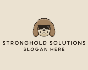 Fluffy Cool Pet Dog logo design