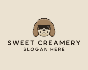 Fluffy Cool Pet Dog logo design