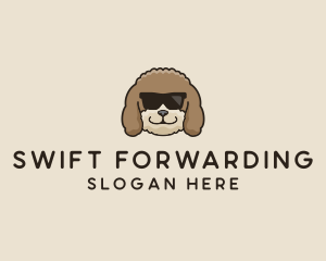 Fluffy Cool Pet Dog logo design