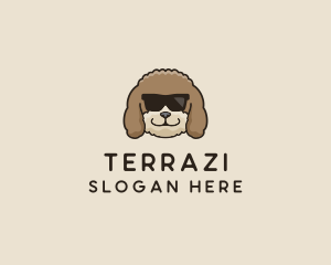 Fluffy Cool Pet Dog logo design