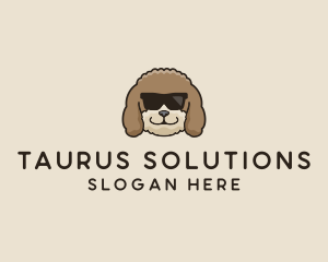 Fluffy Cool Pet Dog logo design