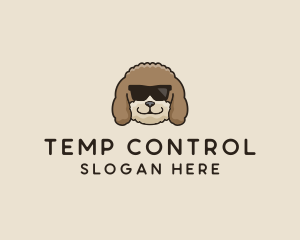 Fluffy Cool Pet Dog logo design