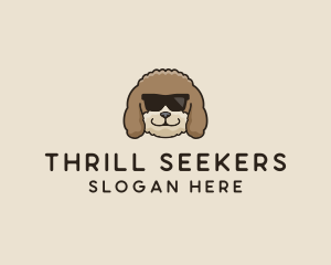 Fluffy Cool Pet Dog logo design