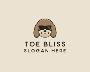 Fluffy Cool Pet Dog logo design