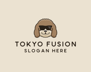 Fluffy Cool Pet Dog logo design