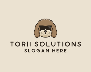 Fluffy Cool Pet Dog logo design