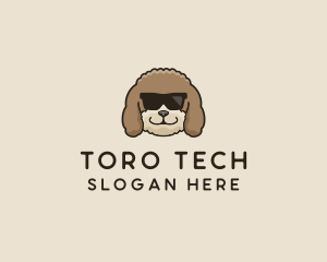 Fluffy Cool Pet Dog logo design