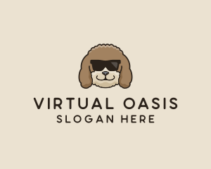 Fluffy Cool Pet Dog logo design