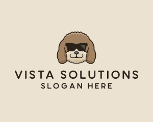 Fluffy Cool Pet Dog logo design