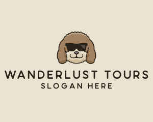 Fluffy Cool Pet Dog logo design