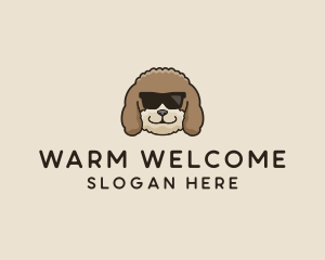 Fluffy Cool Pet Dog logo design