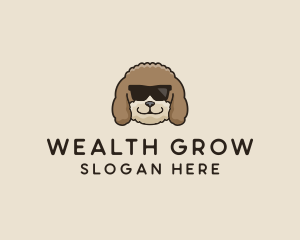 Fluffy Cool Pet Dog logo design