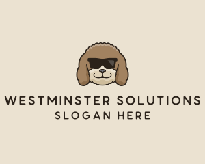 Fluffy Cool Pet Dog logo design