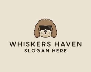 Fluffy Cool Pet Dog logo design