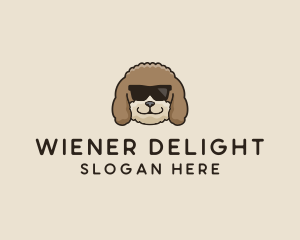 Fluffy Cool Pet Dog logo design