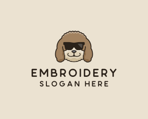 Fluffy Cool Pet Dog logo design