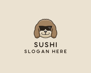 Fluffy Cool Pet Dog logo design