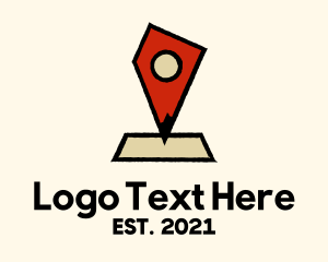 Las Vegas - Nevada Map Location Pin logo design