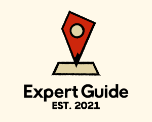 Guide - Nevada Map Location Pin logo design