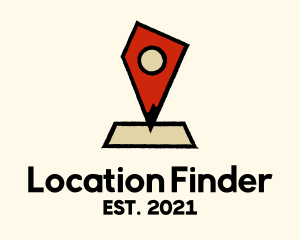 Geolocation - Nevada Map Location Pin logo design