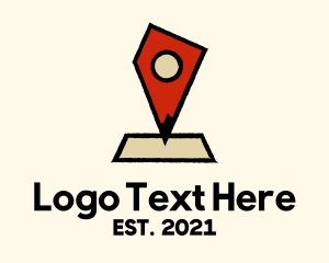 Guide - Nevada Map Location Pin logo design