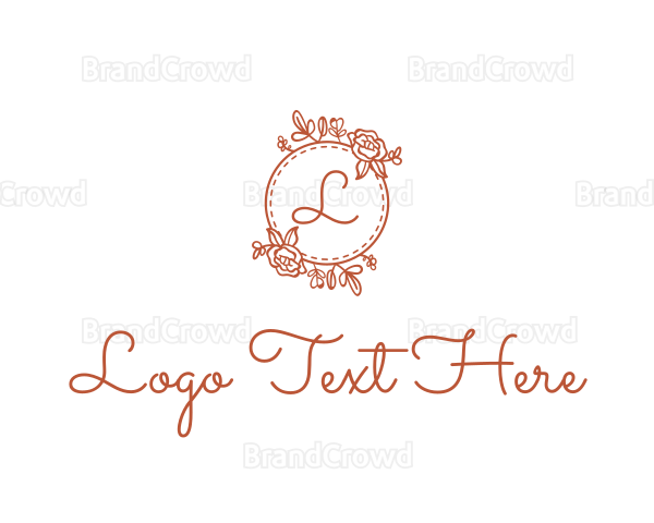 Floral Wedding Garland Logo