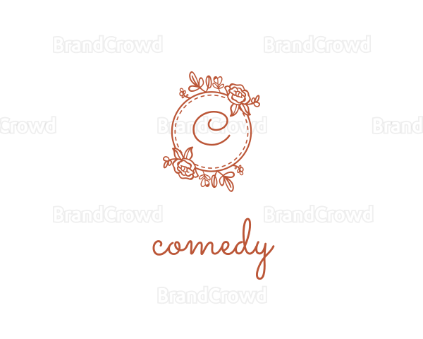 Floral Wedding Garland Logo