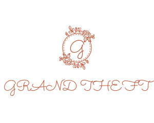 Floristry - Floral Wedding Garland logo design