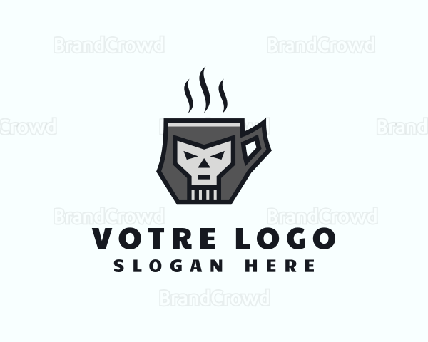 Skull Rockstar Mug Logo