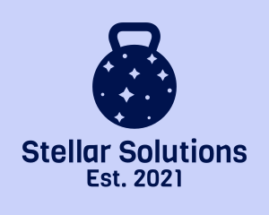 Universe - Purple Space Kettlebell logo design