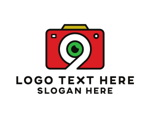 Asbtract - Number 9 Camera logo design