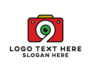 Number 9 - Number 9 Camera logo design
