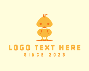 Egg - Happy Little Chick logo design