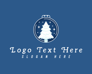 Christmas Ball - Winter Christmas Tree logo design