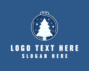 Home Decor - Winter Christmas Tree logo design